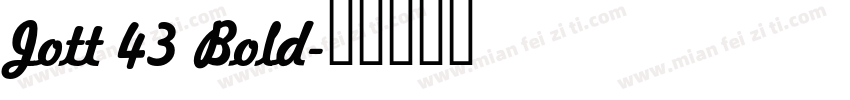 Jott 43 Bold字体转换